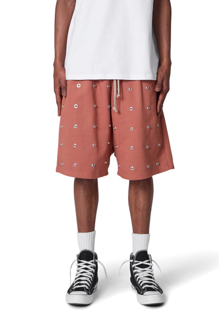 Short entièrement boutonné - Rouille