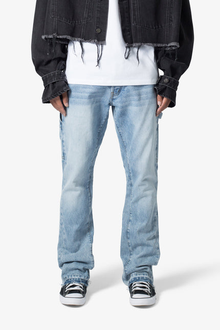 B531 Vaqueros acampanados Carpenter - Azul