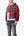 Blocked Flannel Hoodie - Red