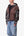Camo Panelled Zip Up Hoodie - Brown