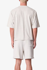 Cropped Tee - Oatmeal