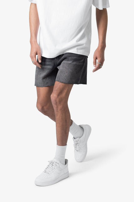 Pantalones cortos vaqueros sin mangas - Negro