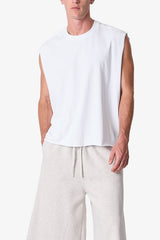Cut Off Tank - White