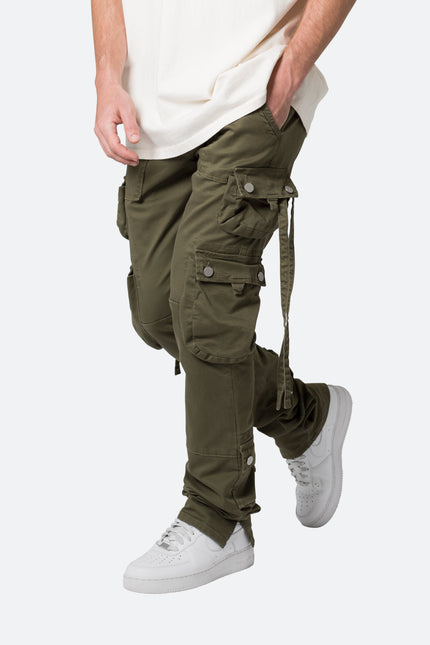 Pantalon cargo D152 - Olive