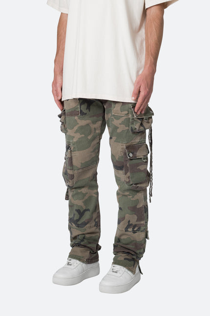 Pantalones cargo D152 - Camuflaje boscoso