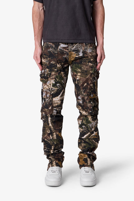 D152 Pantalones cargo rectos de mezclilla - Camuflaje Hunter