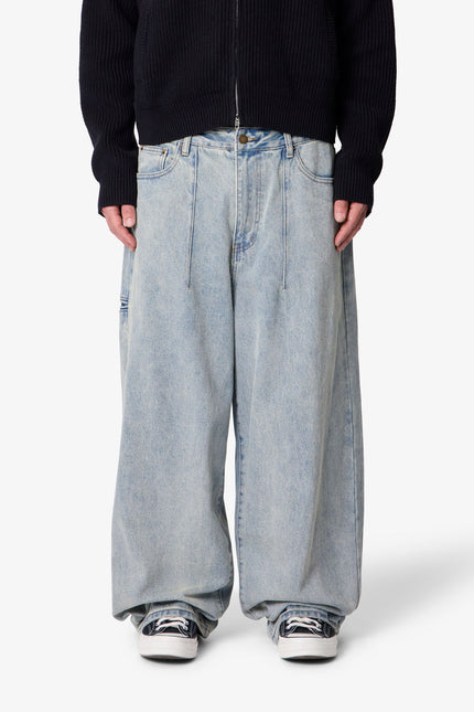 Darted Baggy Denim - Blue