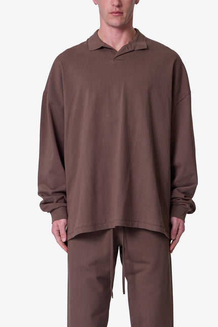 Polo manches longues Every Day - Olive