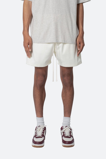 Pantalones cortos de malla para uso diario - Blanco roto 