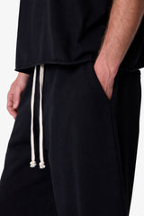 Extra Long Sweatshorts - Washed Black