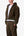Flocked Hooded Zip Up Work Jacket - Olive