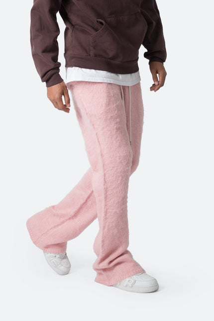 Pantalones deportivos suaves y peludos - Rosa