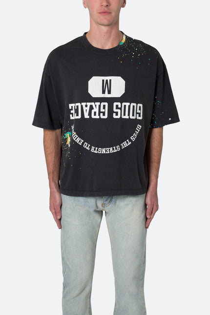 T-shirt vintage Gods Grace - Noir délavé