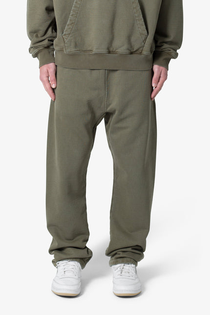 Pantalones deportivos holgados y cómodos para uso diario - Color verde oliva lavado