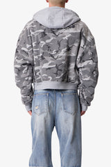 Hooded Work Jacket - Snow Camo
