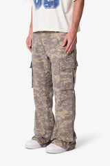 Kick Flare Cargo Pants - Digi Camo