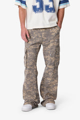Kick Flare Cargo Pants - Digi Camo