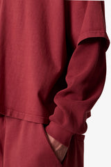 Layered Thermal L/S Tee - Maroon