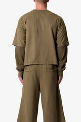 Layered Thermal L/S Tee - Olive