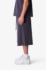 Long Sweatshorts - Slate