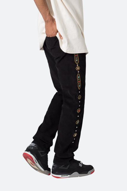 Pantalon en velours côtelé Mojave - Noir 
