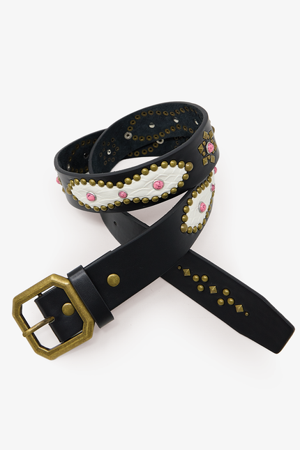 Mojave Leather Belt - Off White