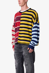 Multi Stripe Knit Sweater - Multi