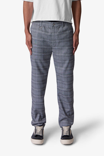 Pantalones estilo punk con cremallera - Negro/Gris