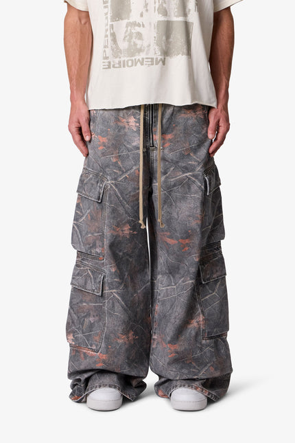 Rave Double Cargo Pants - Maple Camo