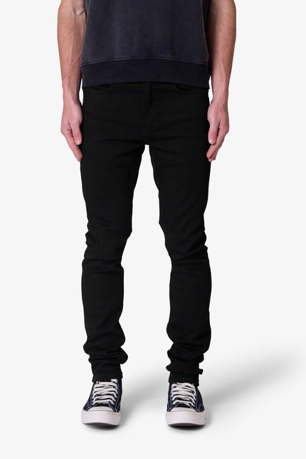 Jean skinny brut - Noir délavé