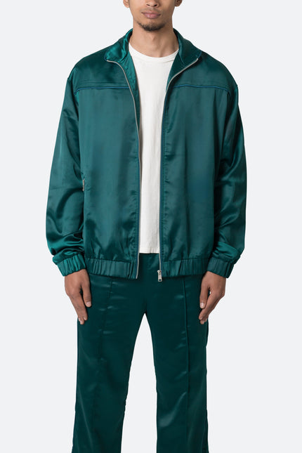 Chaqueta deportiva de satén - Verde