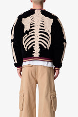 Skeleton Bomber Jacket - Black
