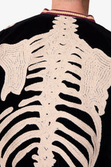 Skeleton Bomber Jacket - Black