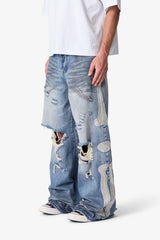 Skeleton Rave Denim - Blue