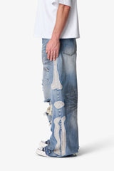 Skeleton Rave Denim - Blue