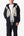 Skeleton Zip Up Hoodie - Washed Black
