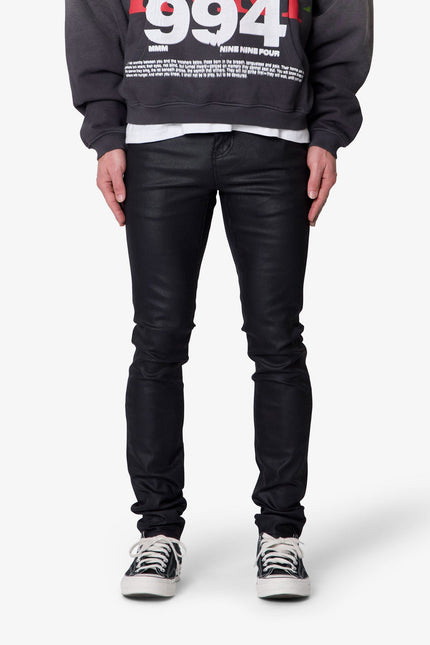 Skinny Waxed Denim - Black