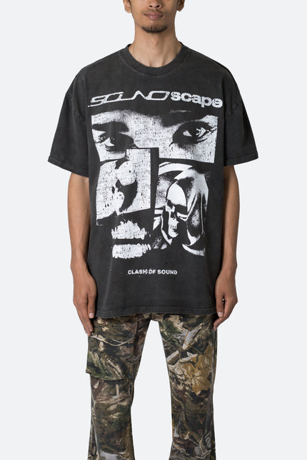 Soundscape Tee - Washed Black
