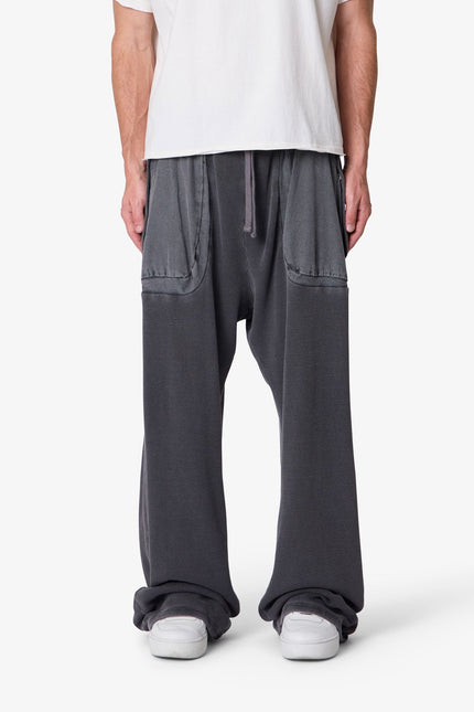 Pantalon de survêtement cargo thermique - Gris