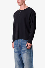Thermal Henley L/S Tee - Black