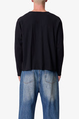 Thermal Henley L/S Tee - Black