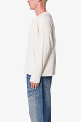 Thermal Henley L/S Tee - Off White