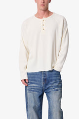 Thermal Henley L/S Tee - Off White