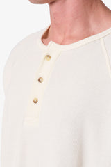 Thermal Henley L/S Tee - Off White
