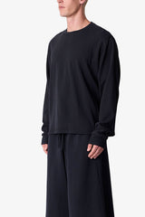 Thermal Long Sleeve Tee - Black