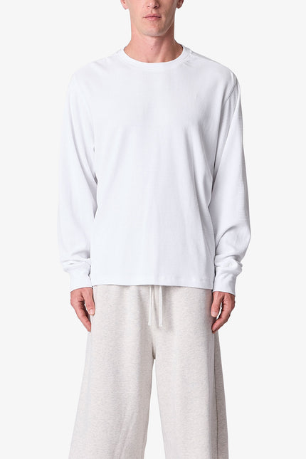Thermal Long Sleeve Tee - White