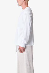 Thermal Long Sleeve Tee - White