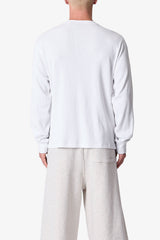Thermal Long Sleeve Tee - White
