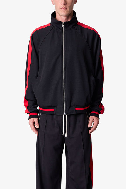 Track Jacket - Black/Red