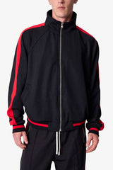 Track Jacket - Black/Red